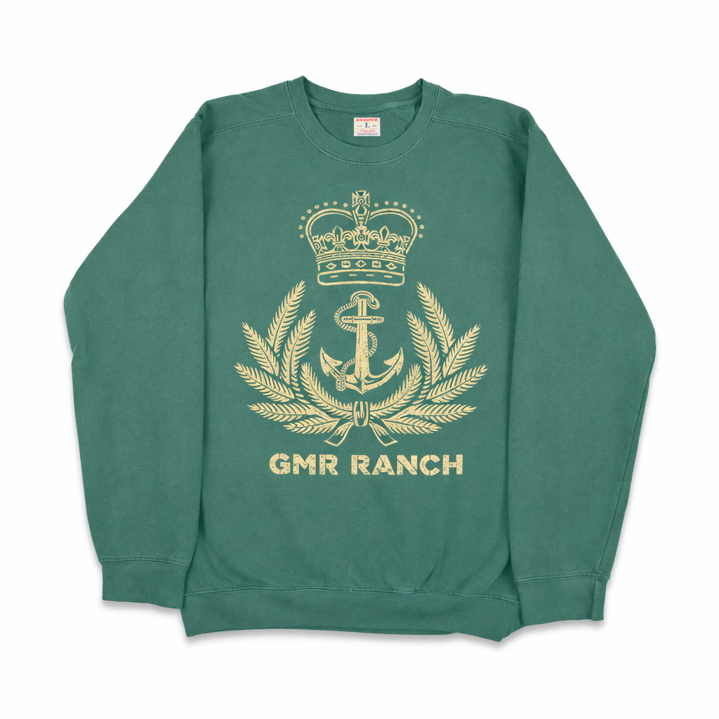 GMR Ranch Anchor Crest Crewneck Sweatshirt – Georges Marciano Ranch