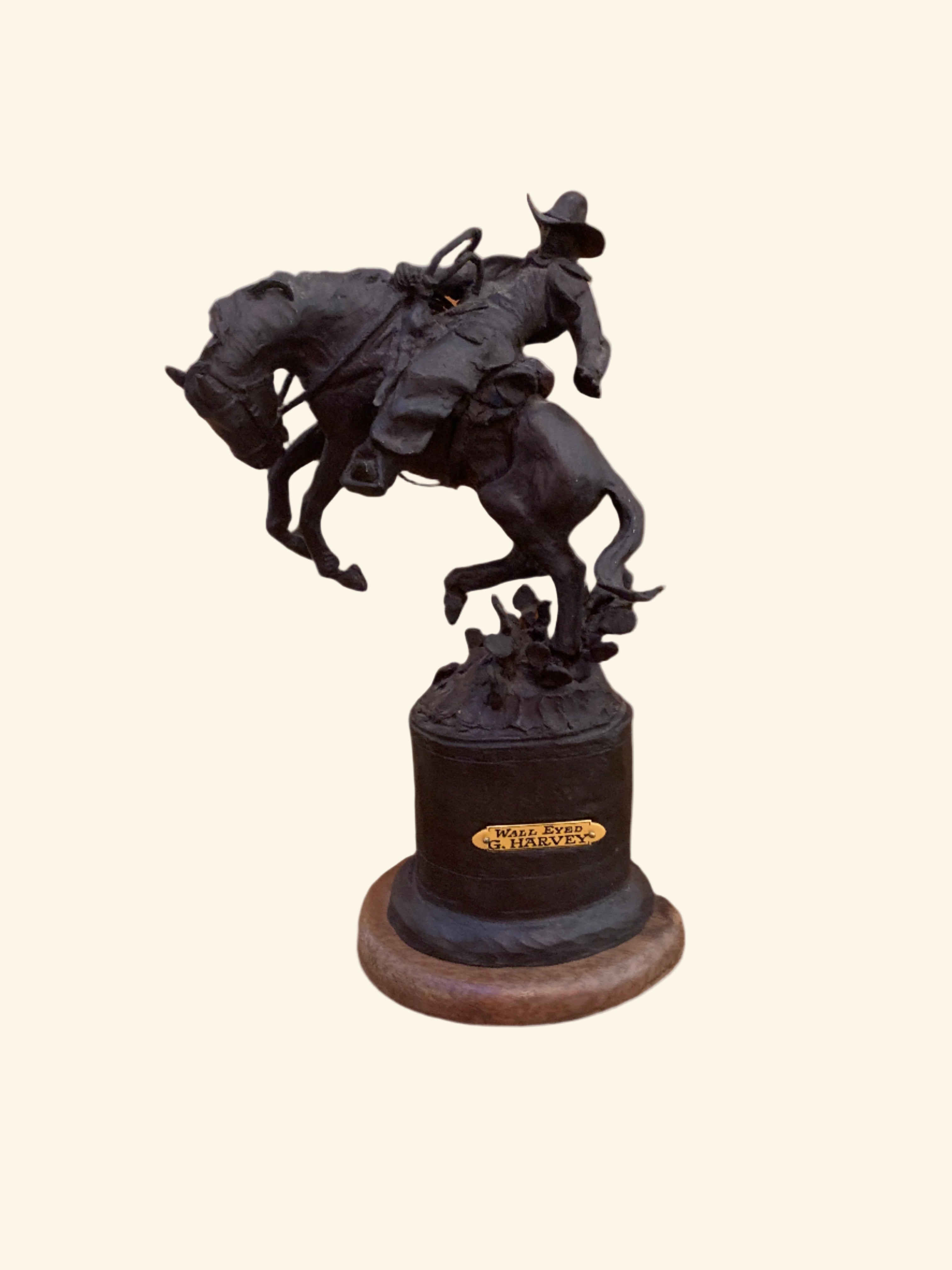 G. Harvey “Wall Eyed” Bronze Sculpture – 1991 – Edition 16/150