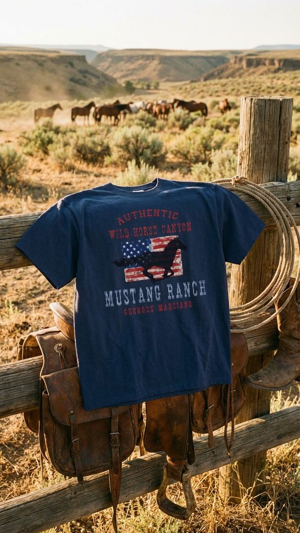 Garment-Dyed T-Shirt – Georges Marciano Ranch