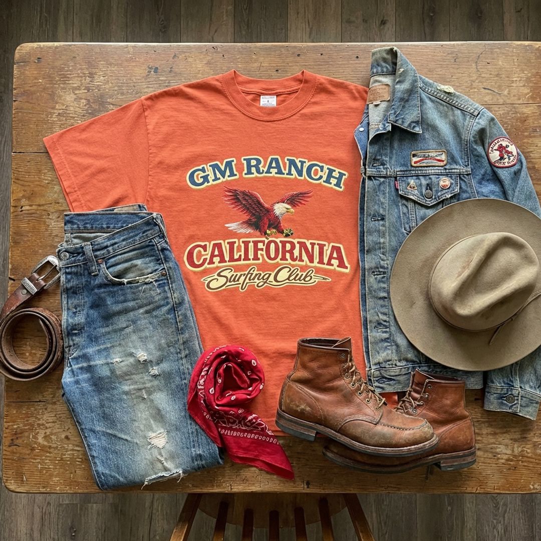 Garment-Dyed T-Shirt – Georges Marciano Ranch